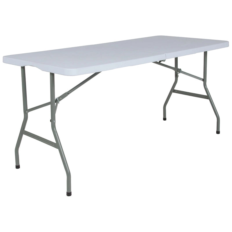 Table pliante en plastique de 1,51 m avec poignée – Table d'événement