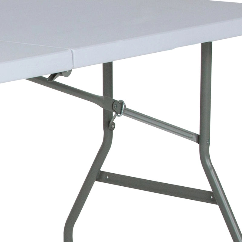 Table pliante en plastique de 1,51 m avec poignée – Table d'événement