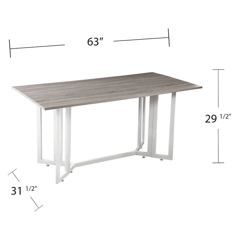 Table à abattants Driness grise