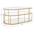 Table basse Frederica à 3 étagères - 42 L x 21 P x 17 H - 42Wx21Px17H