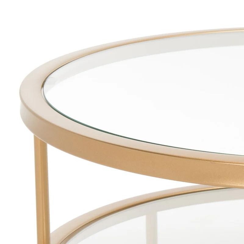 Table basse Frederica à 3 étagères - 42 L x 21 P x 17 H - 42Wx21Px17H