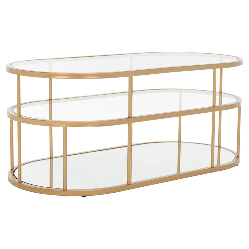 Table basse Frederica à 3 étagères - 42 L x 21 P x 17 H - 42Wx21Px17H