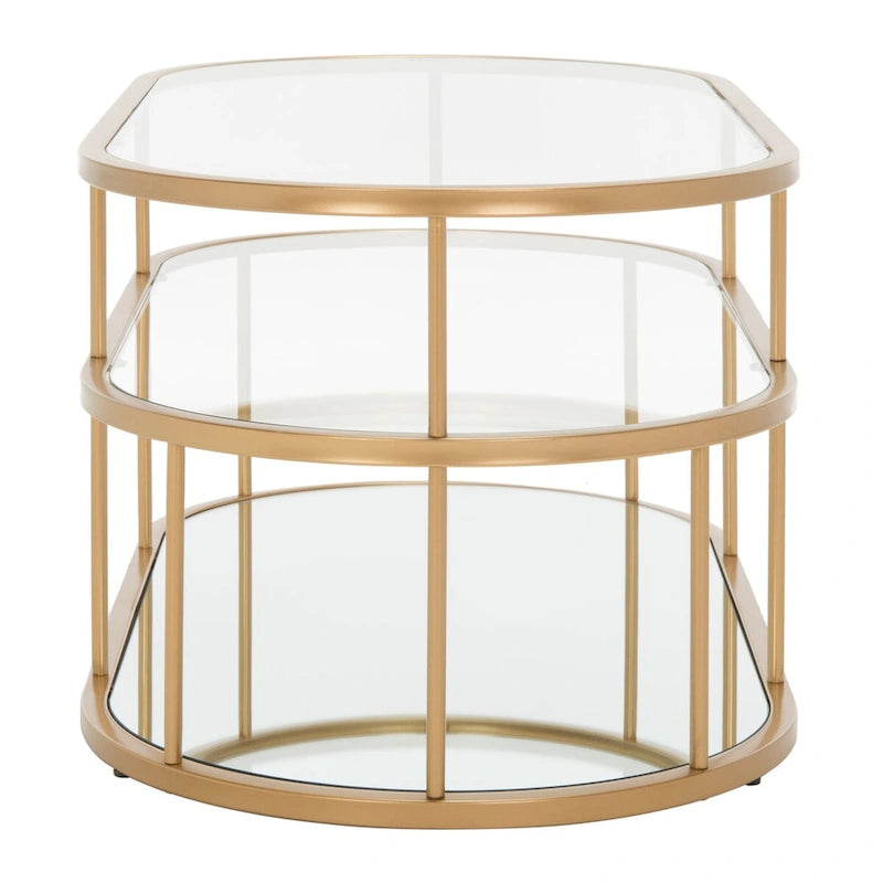 Table basse Frederica à 3 étagères - 42 L x 21 P x 17 H - 42Wx21Px17H