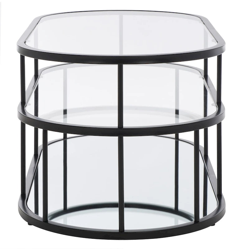 Table basse Frederica à 3 étagères - 42 L x 21 P x 17 H - 42Wx21Px17H
