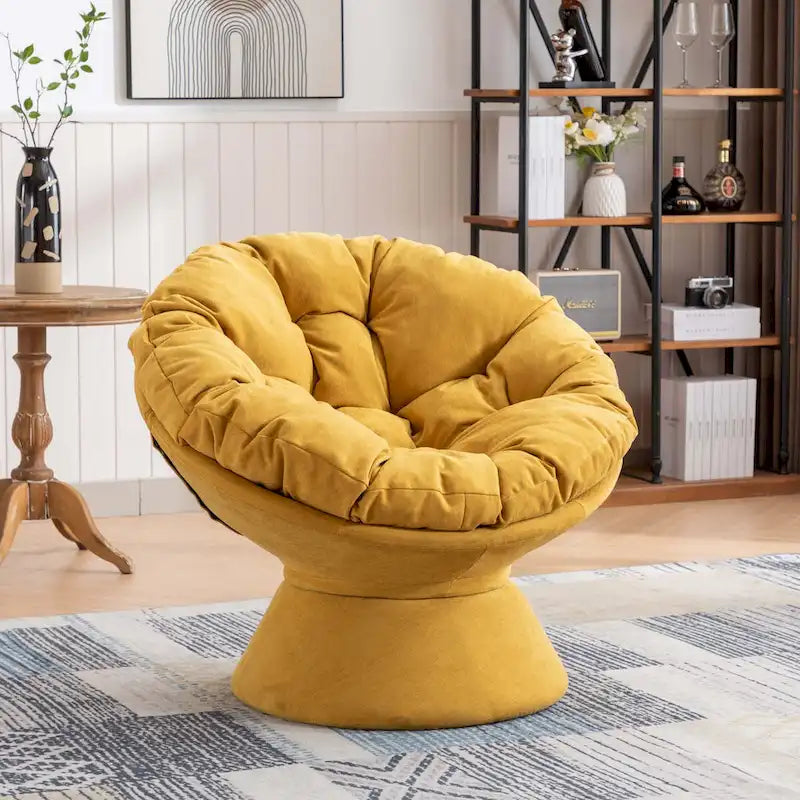 Grand fauteuil d'appoint pivotant à 360° pour salon et chambre