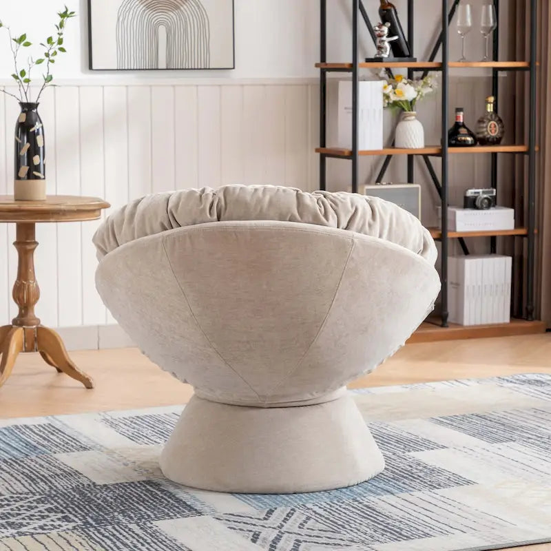 Grand fauteuil d'appoint pivotant à 360° pour salon et chambre