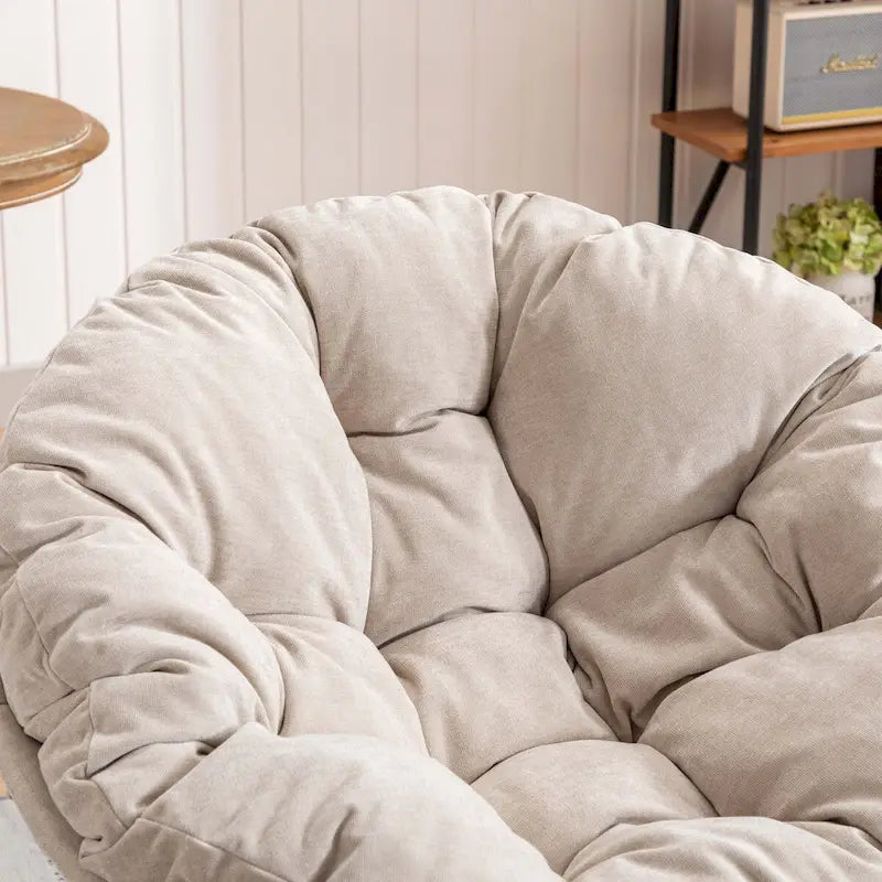 Grand fauteuil d'appoint pivotant à 360° pour salon et chambre