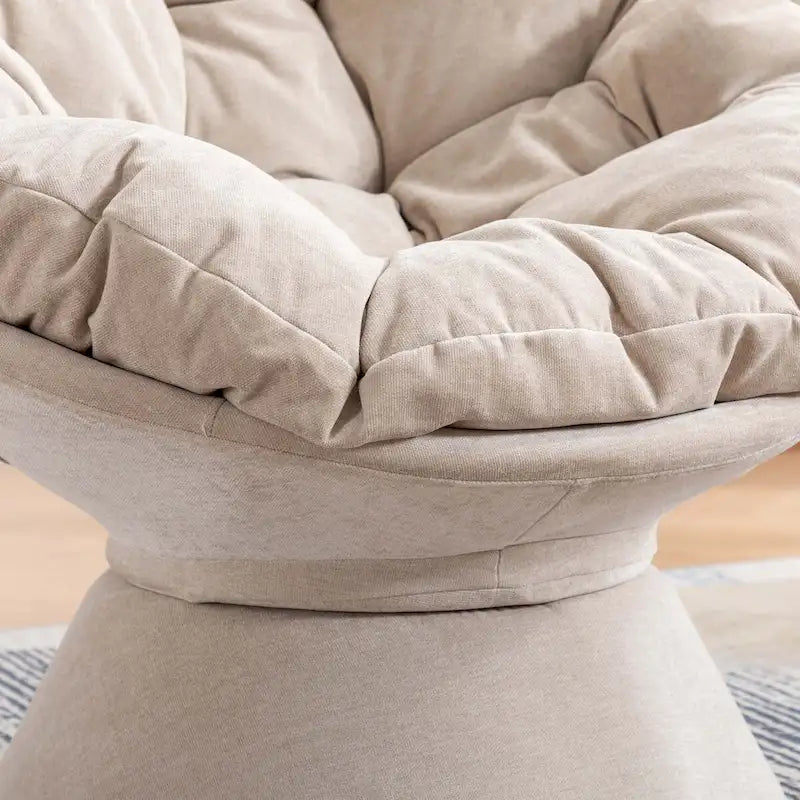 Grand fauteuil d'appoint pivotant à 360° pour salon et chambre