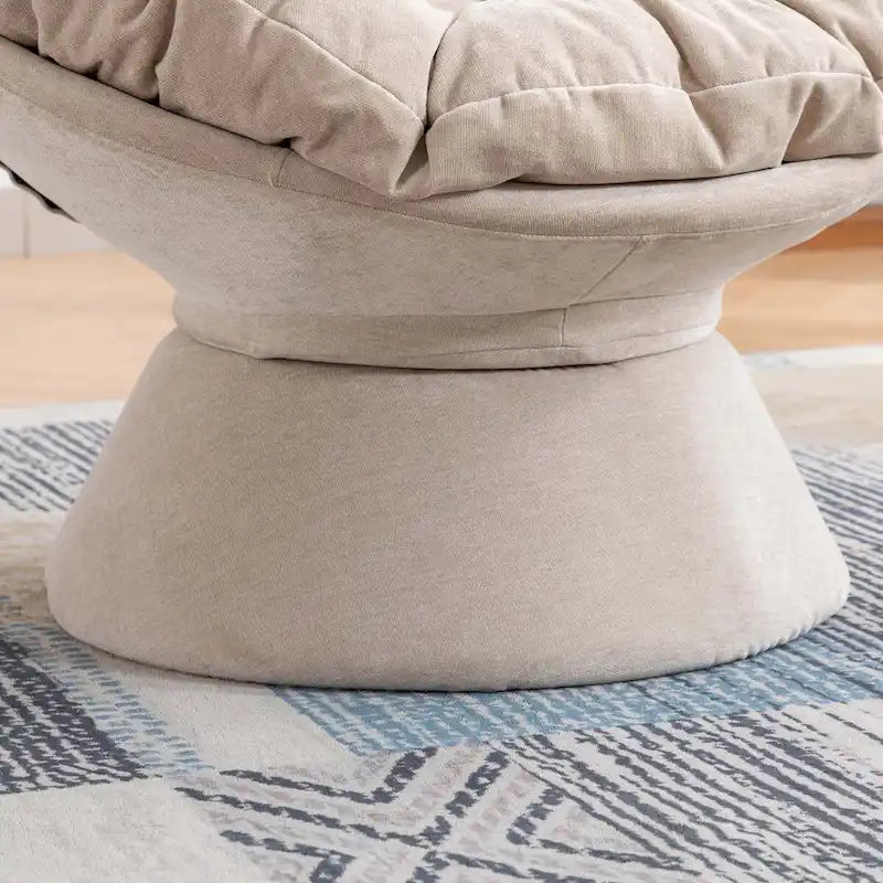 Grand fauteuil d'appoint pivotant à 360° pour salon et chambre