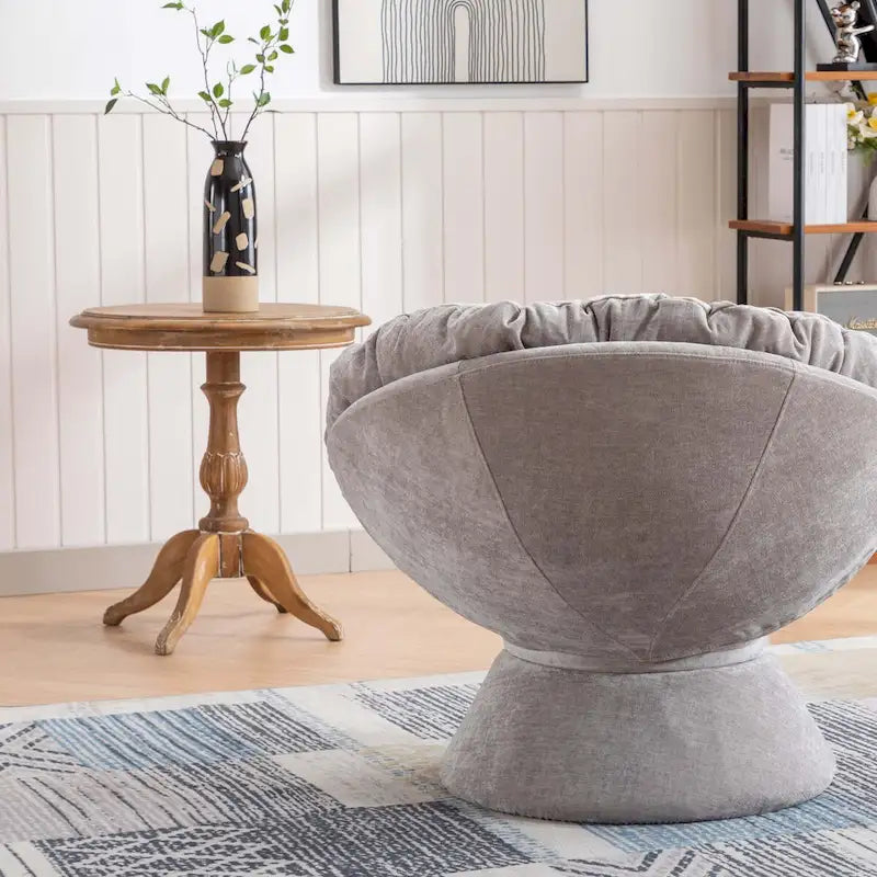 Grand fauteuil d'appoint pivotant à 360° pour salon et chambre