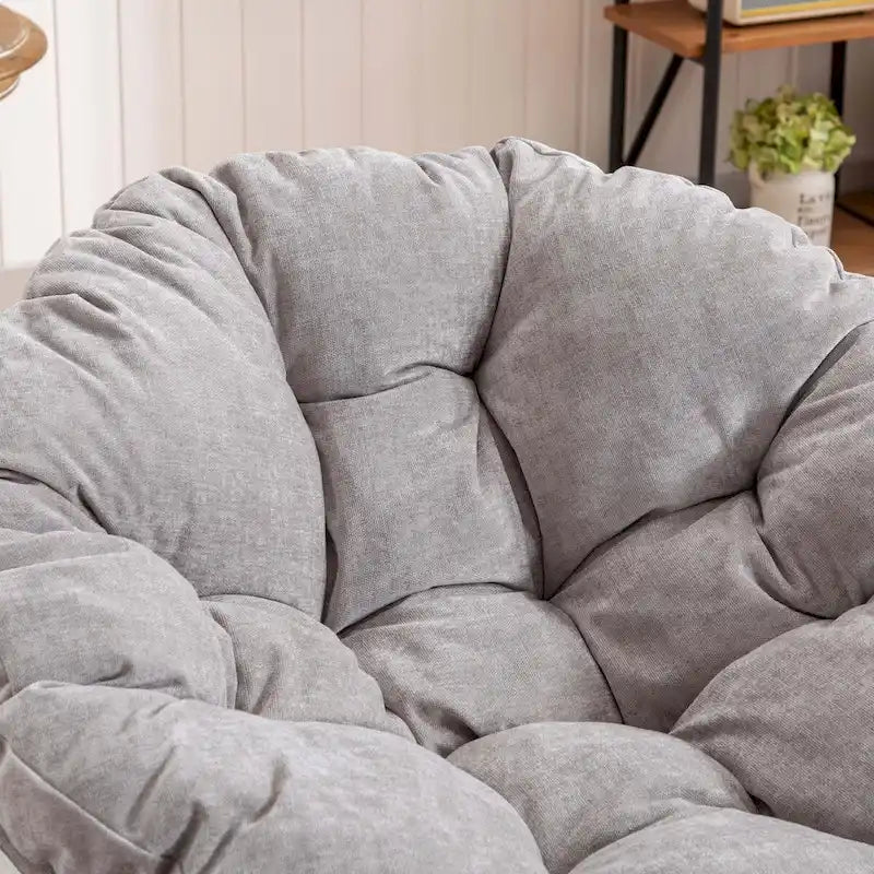 Grand fauteuil d'appoint pivotant à 360° pour salon et chambre
