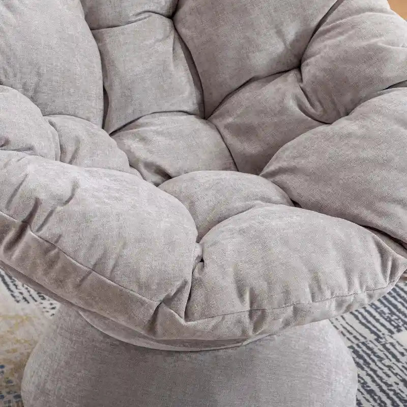 Grand fauteuil d'appoint pivotant à 360° pour salon et chambre