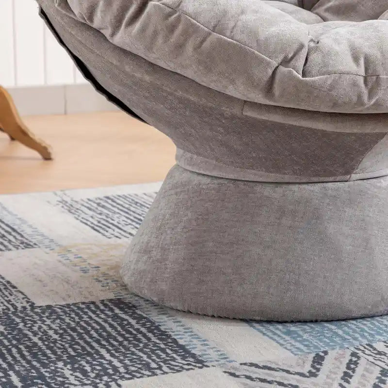 Grand fauteuil d'appoint pivotant à 360° pour salon et chambre