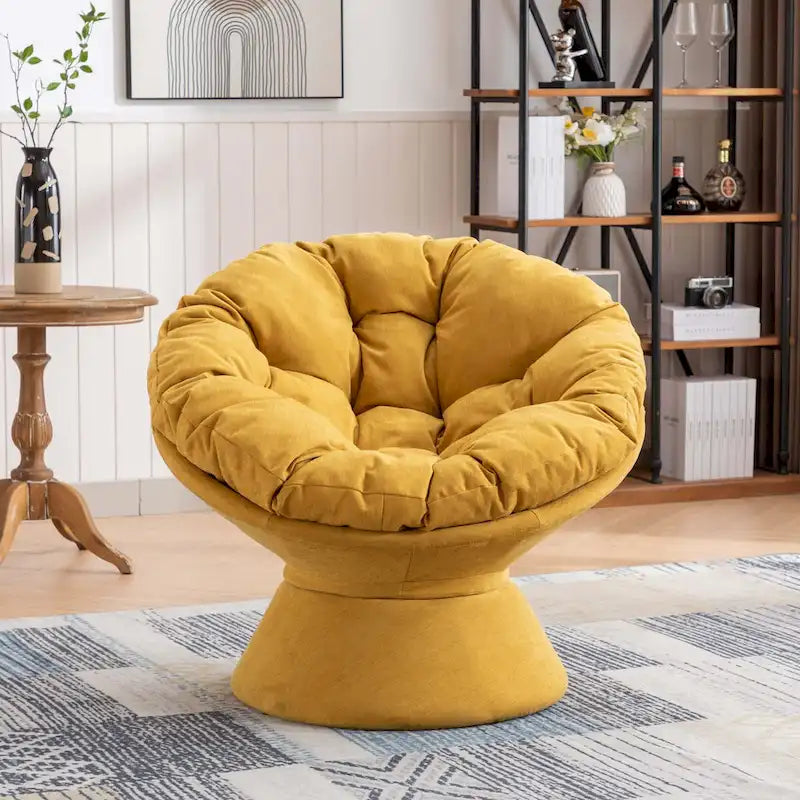 Grand fauteuil d'appoint pivotant à 360° pour salon et chambre