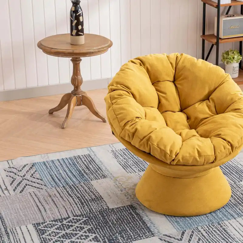 Grand fauteuil d'appoint pivotant à 360° pour salon et chambre