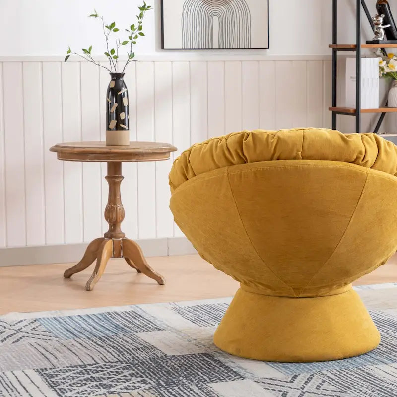 Grand fauteuil d'appoint pivotant à 360° pour salon et chambre