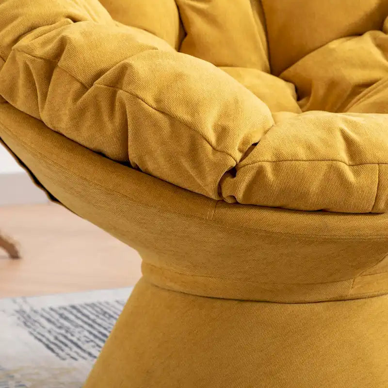 Grand fauteuil d'appoint pivotant à 360° pour salon et chambre