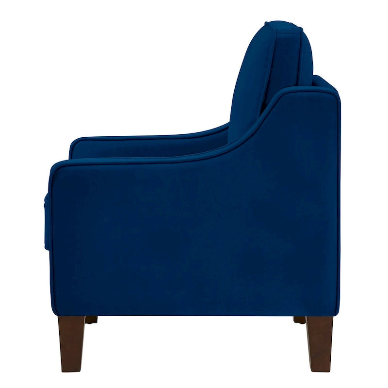Fauteuil de salon à une place avec pieds en bois