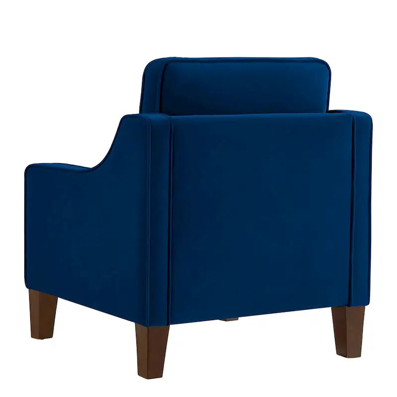 Fauteuil de salon à une place avec pieds en bois