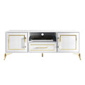 Meuble TV contemporain blanc - n/a