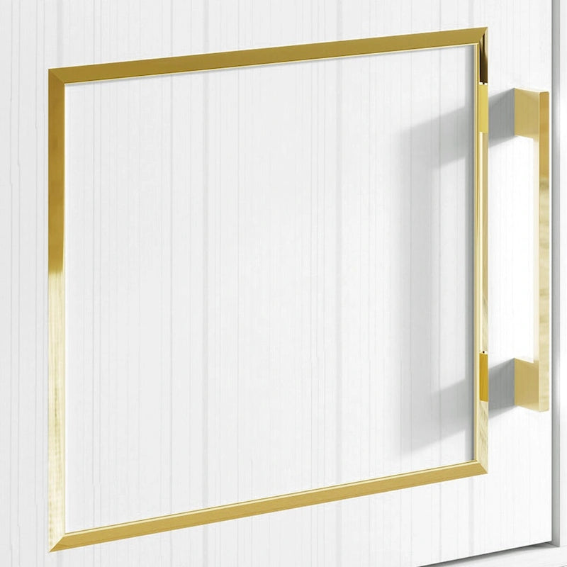 Meuble TV contemporain blanc - n/a
