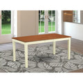 East West Furniture Nicoli Table à Manger Moderne - Une Table de Cuisine Rectangulaire avec Rallonge Papillon (Coloris au choix)