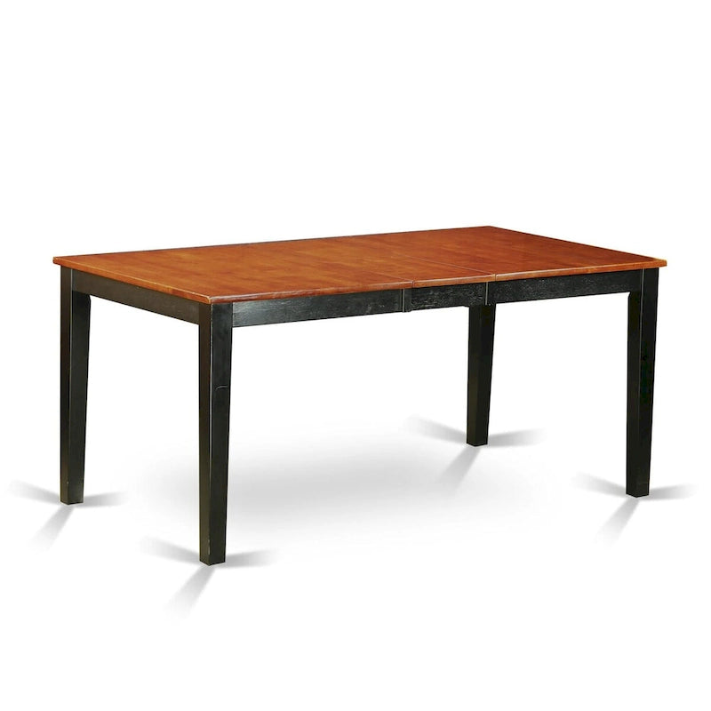 East West Furniture Nicoli Table à Manger Moderne - Une Table de Cuisine Rectangulaire avec Rallonge Papillon (Coloris au choix)