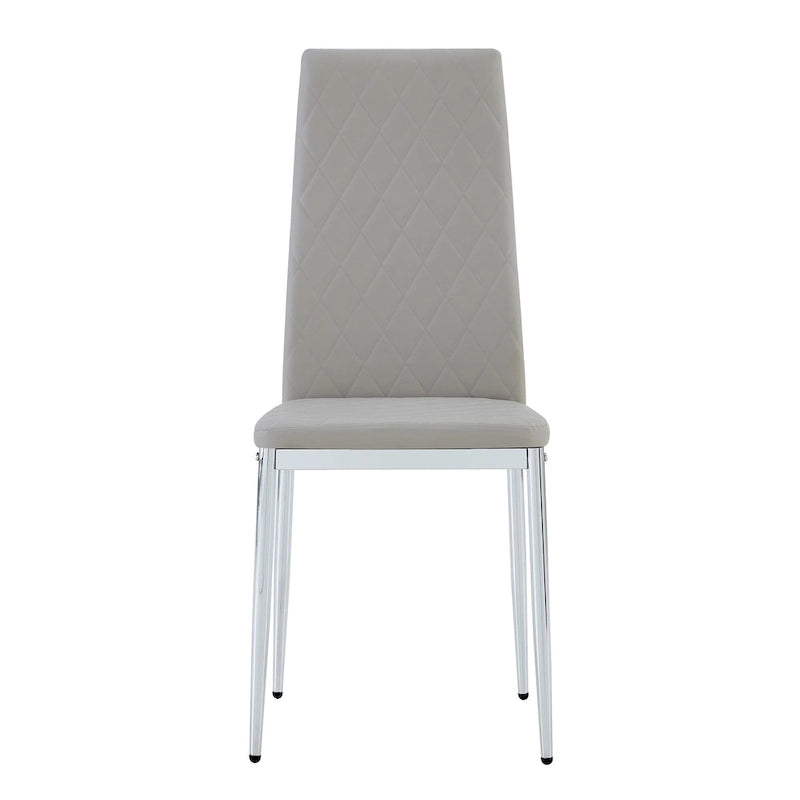 Chaise de salle à manger, chaise noire et ensemble de 6 pièces