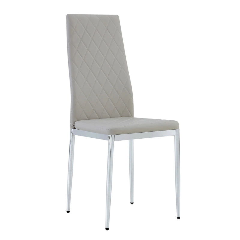 Chaise de salle à manger, chaise noire et ensemble de 6 pièces