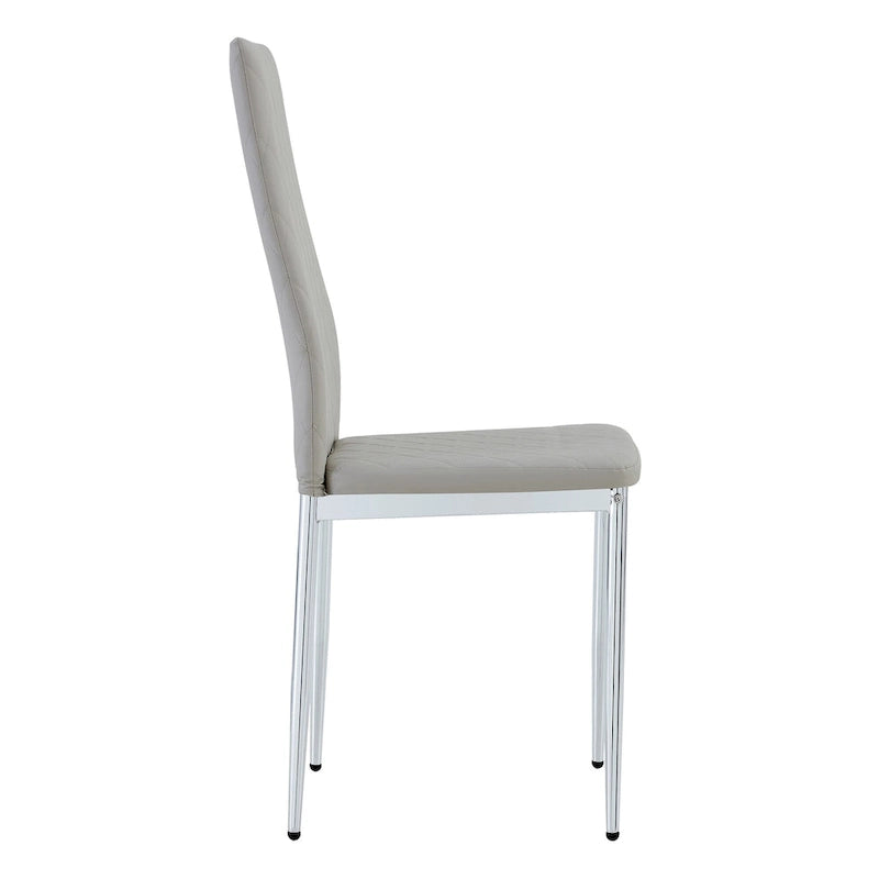 Chaise de salle à manger, chaise noire et ensemble de 6 pièces