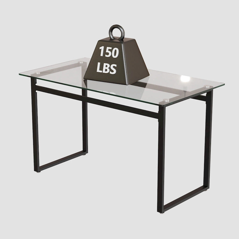 Table à manger rectangulaire en verre