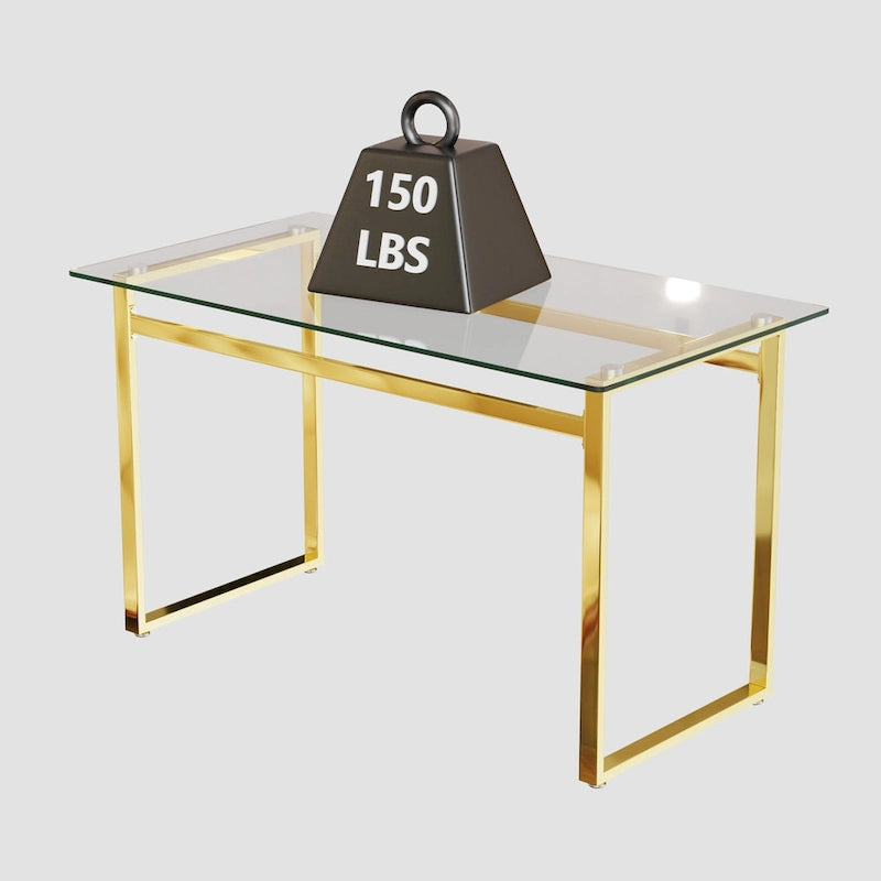 Table à manger rectangulaire en verre