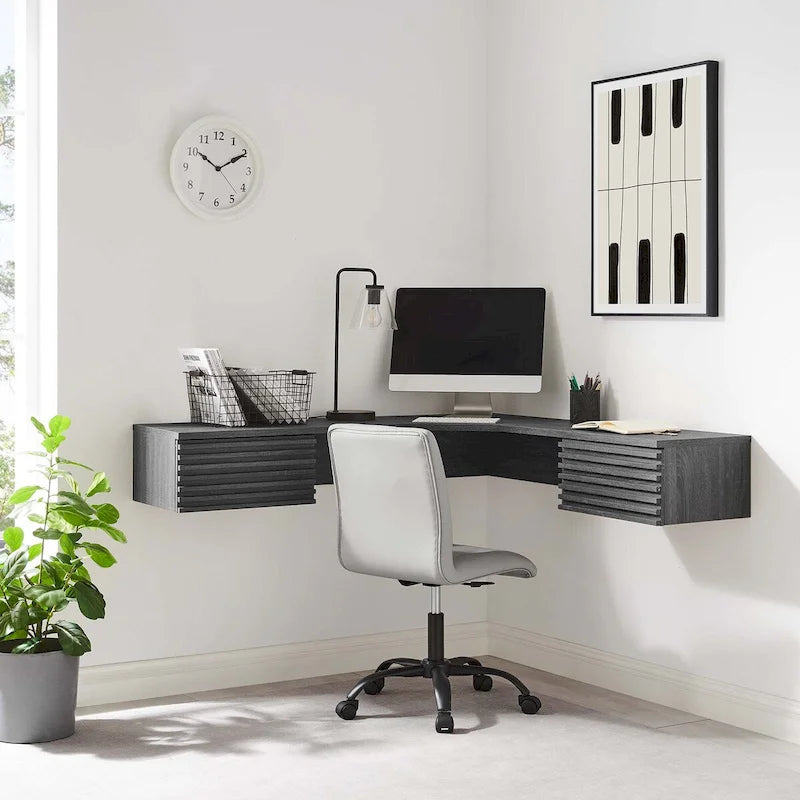 Bureau d'angle mural Render